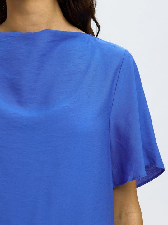 Actual product image Selected Femme Viskosemix Oberteil mit kurzen Ärmeln (40)