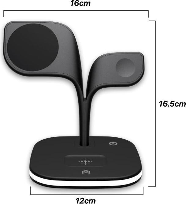 Produktbild Hermex 5-in-1 wireless Ladegerät Qi-Schnellladegerät Dockingstation (15 W)