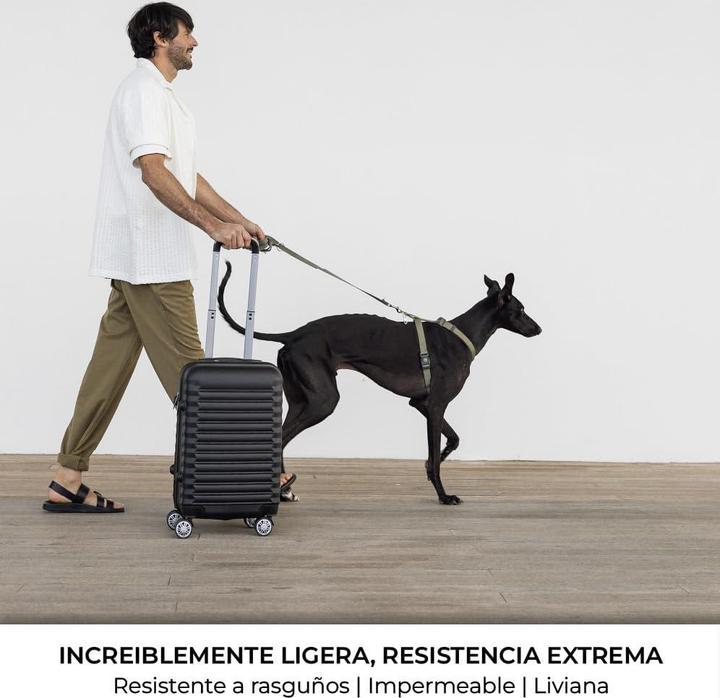 Immagine prodotto Numada Handgepäck Hartschalenkoffer Upfly mit 360°-Doppelrädern (34.50 l, Bagaglio a mano (fino a 50 litri))
