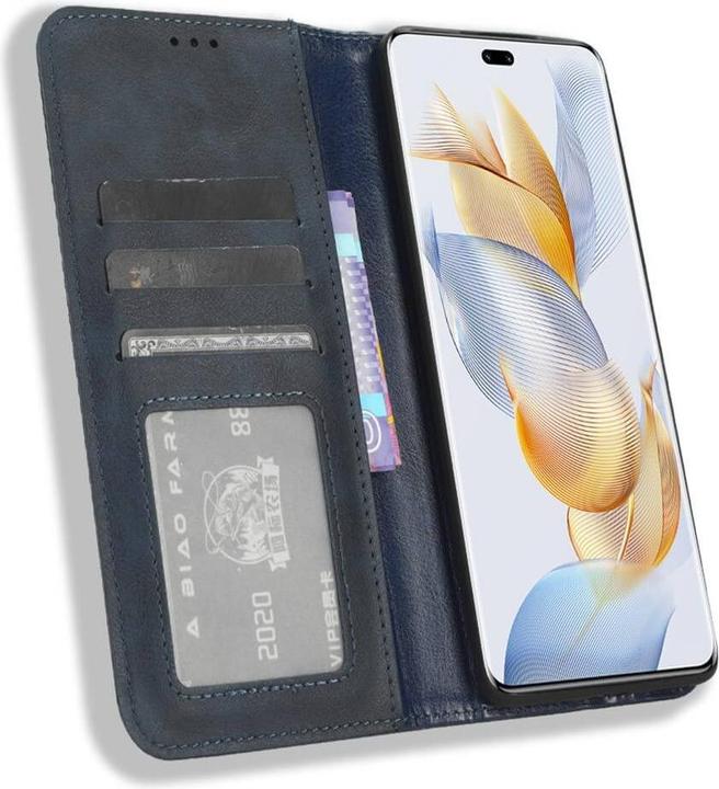 Immagine prodotto Cover-Discount Honor 90 - Custodia Stand Flip Cover blu (Honor 90)