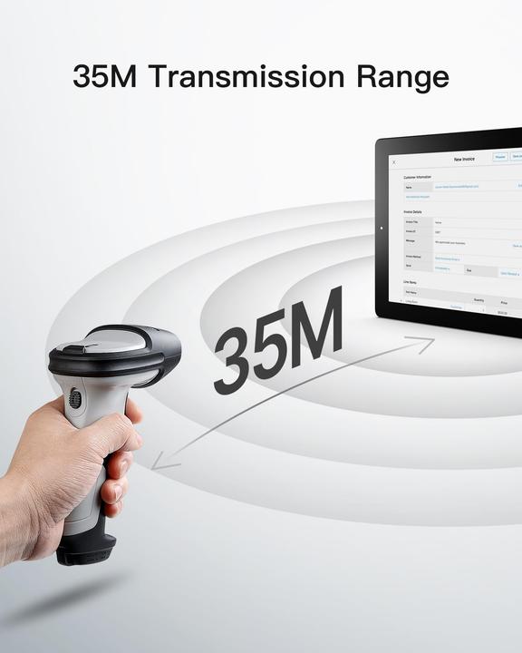 Produktbild Inateck Barcodescanner 70 gray (BCST-70 gray)