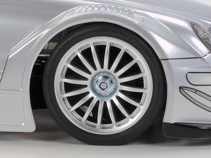 Produktbild Tamiya 1/10 RC Mercedes CLK AMG Racing Version Silver Painted Body (TT-02) (Kit)