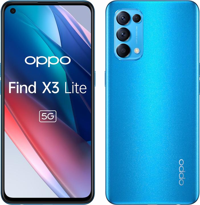 Produktbild OPPO Find X3 Lite (128 GB, Astral Blue, 6.40", Dual SIM, 65 Mpx, 5G)