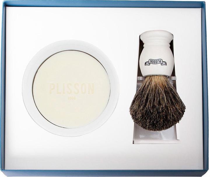 Produktbild Plisson 1808 Essentiel 3-piece set Pure Badger Russian Grey