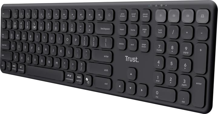 Image du produit Trust Vaiya Clavier sans fil multi-appareils - Noir FR (DE, Sans fil)