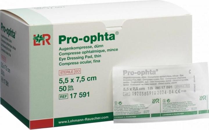 Pro Ophta Pro-ophta Augenkompressen 5.3x6.6cm steril