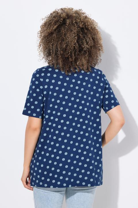 Produktbild Ulla Popken T-Shirt, Biesen, A-Linie, V-Ausschnitt, Halbarm (46, 48)