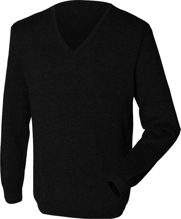 Produktbild Henbury FeinstrickPullover Sweatshirt mit VAusschnitt (4XL)