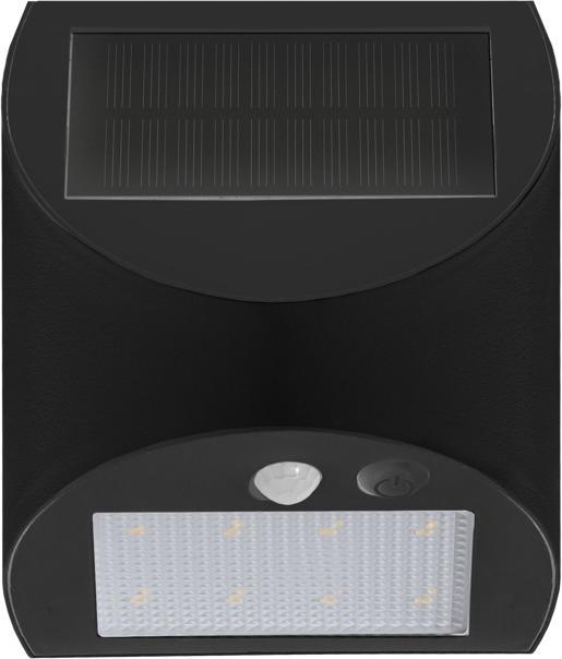 Produktbild Century Arcadia Max Solar LED-Wandleuchte schwarz (300 lm, IP65)
