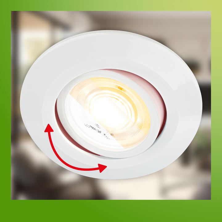 Produktbild Briloner Nachhaltige Ultraflache LED Einbauleuchten 3er-Set (520 lm)