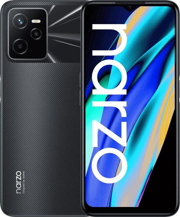 Produktbild realme Narzo 50A Prime 64GB Flash Black (16.7cm (6.6 ") IPS LCD screen, Android 11, 50MP triple camera (64 GB, Flash black, 6.60", Dual SIM, 50 Mpx, 4G)