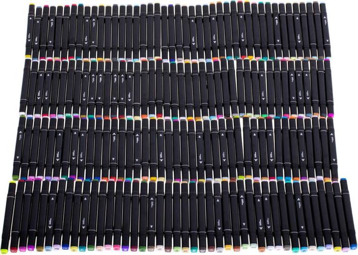 Actual product image DWM Double-Sided Alcohol Markers In A Case 168 Pieces (168 x)