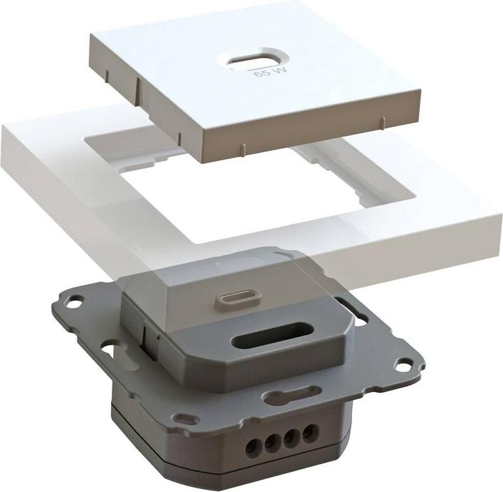 Actual product image Ehmann 6560x0000 USB Charging Socket White
