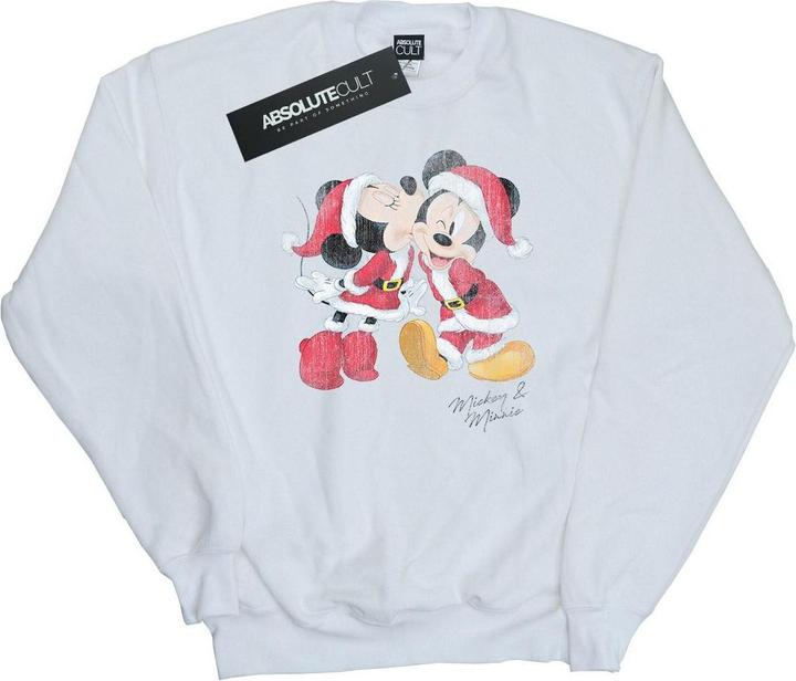 Disney Mickey And Minnie Christmas Kiss Sweatshirt (M)