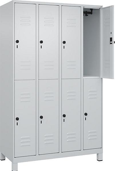 Image du produit C+P CP Vestiaire Classic Plus gris clair 080310-40 S10009, 8 casiers 120,0 x 50,0 x 195,0 cm (120 cm, 195 cm)