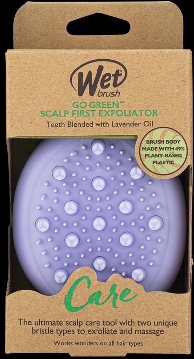 Actual product image Wet Brush WetBrush Go Green Scalp Massager and Exfoliator with Lavender Oil Purple