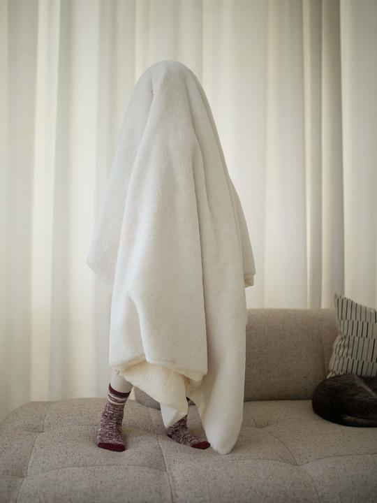 Vertbaudet Baby Decke aus Musselin und Webpelz (130 x 170 cm)
