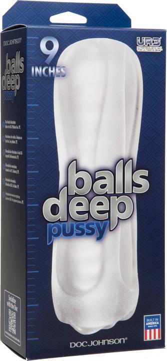 Actual product image Doc Johnson Balls Deep - ULTRASKYN 9 Inch Stroker
