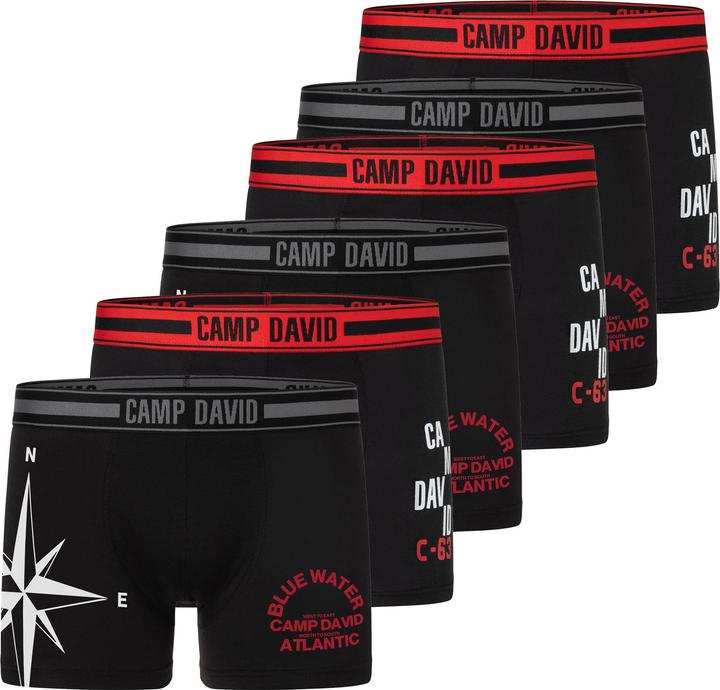 Immagine prodotto Camp David Boxershorts (M, confezione da 6)