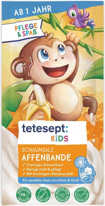 Tetesept Kids Schaumsalz Affenbande 25g (Badesalz)
