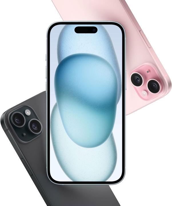 Productafbeelding Apple iPhone 15 (128 GB, Blauw, 6.10", SIM + eSIM, 48 Mpx, 5G)