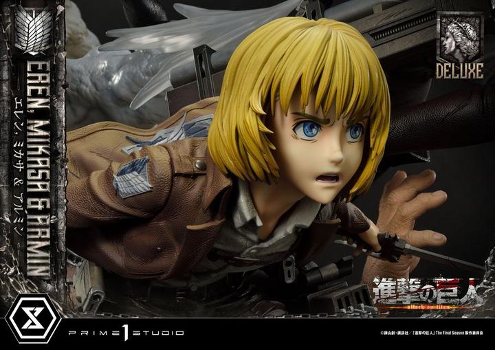 Produktbild Prime 1 Studio Attack on Titan Ultimate Premium Masterline Statue Eren, Mikasa, & Armin Deluxe Bonus Version 72 cm