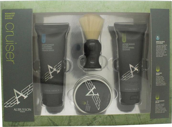 Immagine prodotto Aubusson Cruiser Set da barba avanzato per uomo in 4 pezzi (Set da barba)