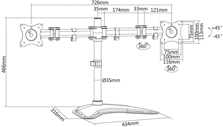 Produktbild Digitus Universal (Tisch, 27")