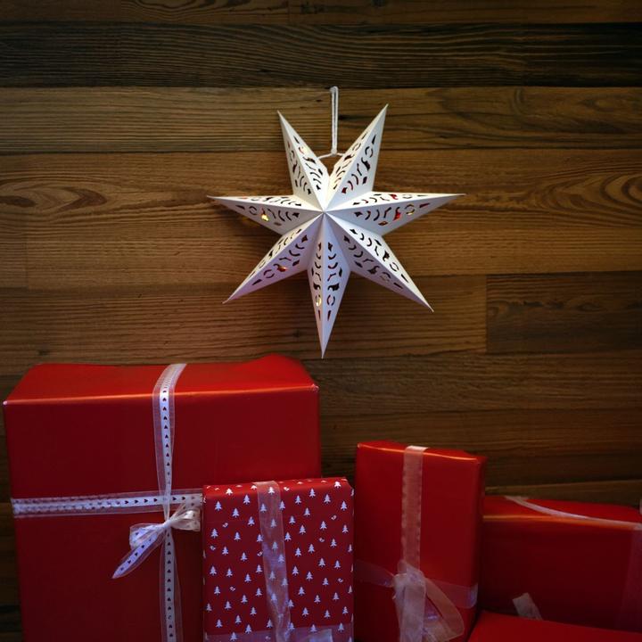 Image du produit Hermex LED Étoile de Noël Étoile lumineuse Hanging Star Lanterne d'éclairage Étoile pliante