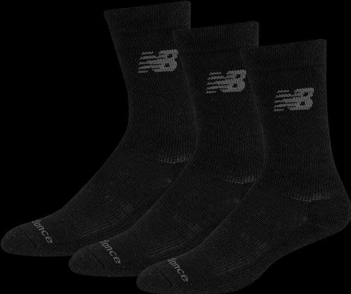 New Balance NB PF Cotton Cushioned Crew Socks 3 Pair (3er Pack, S)