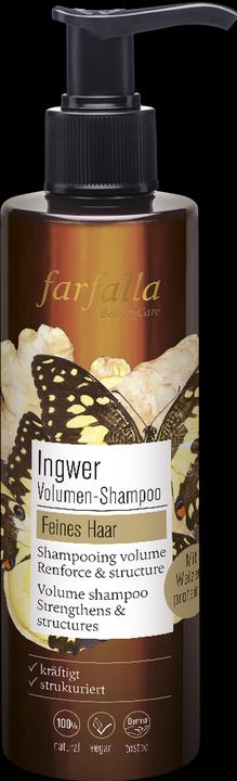 Produktbild Farfalla INGWER Volumen Shampoo | Vitalisiert die Kopfhaut (200 ml, Flüssiges Shampoo)
