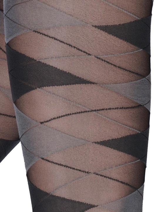 Immagine prodotto Levee Fashion Raute Collant moda, colore 385 nero-griggio, taglia 38-40 (20 DEN, 38 - 40)