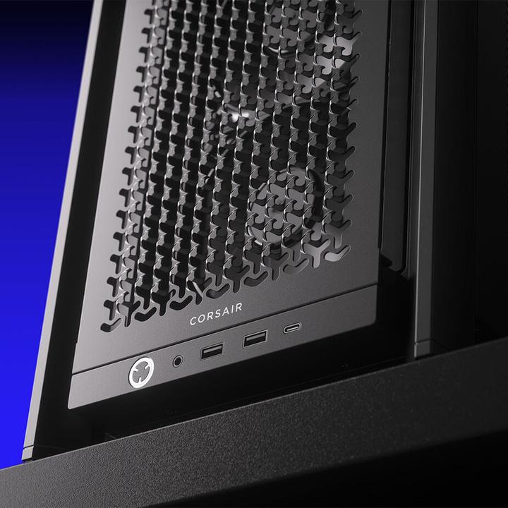 Produktbild Corsair Geh Midi FRAME 4000D RS Mid-Tower, Black (mATX, Mini-ITX, ATX, E-ATX)