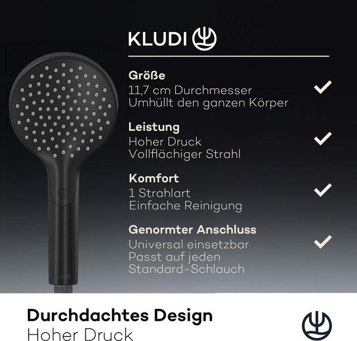 Produktbild Kludi X3 Duschkopf (1 Strahlarten, 15 l/min)