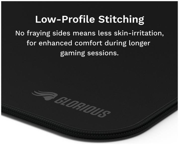 Actual product image Glorious Mouse Pad 2 XL Extended - Stitched - Black (XL)