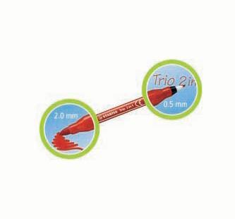 Produktbild STABILO Trio 2in1 Filzstift (Mehrfarbig, 10 x)