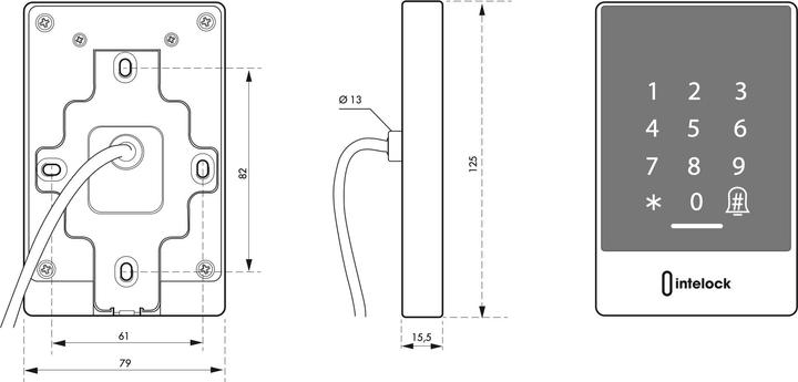 Actual product image Thirard Keyboard access control
