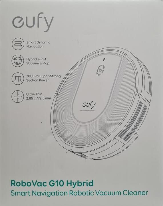Immagine prodotto eufy Robovacco G10 Ibrido (Robot aspirapolvere)