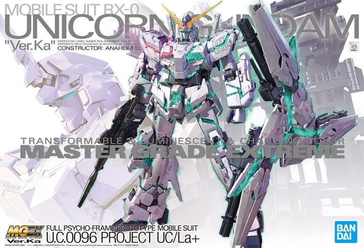 Produktbild Bandai Gundam - MGEX Unicorn Gundam Ver.Ka BX-0