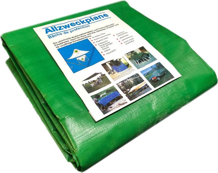 Actual product image Aquagart Gewebeplane 150g 3m x 5m Abdeckplane Bootsplane Allzweckplane Plane (300 x 500 cm)