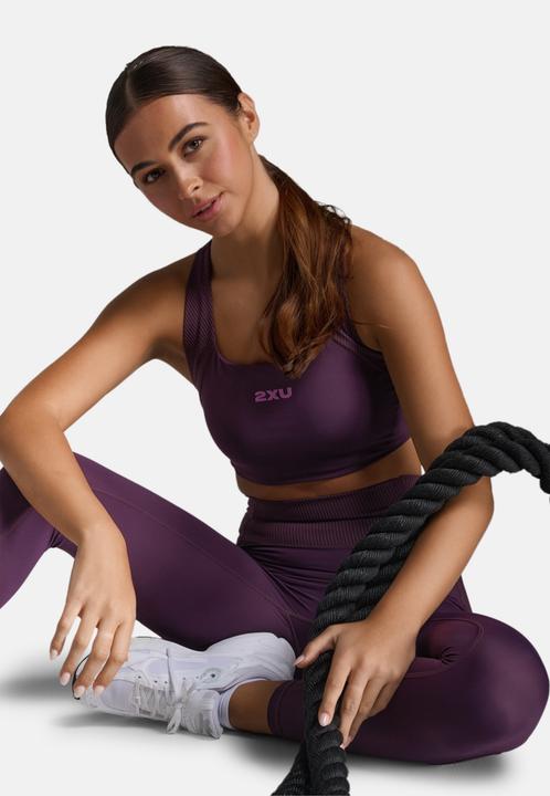 Actual product image 2XU Robbed Longline Low Impact Bra (L)