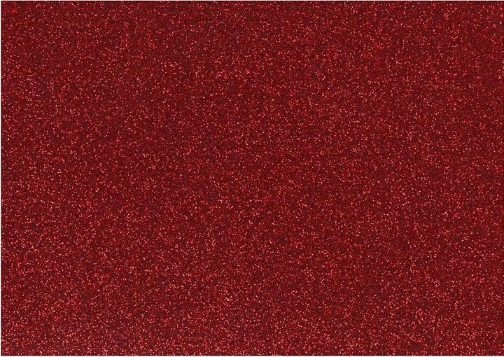 Creativ Company Opstrijkfolie Glitter Rood, A5