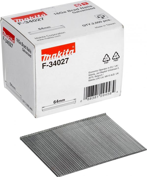 Makita BRAD 16GA 1.6X64MM 2000PC