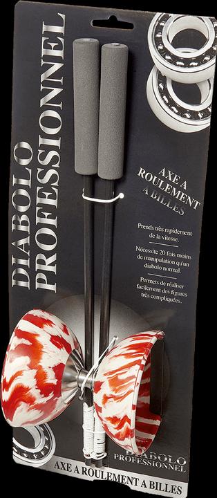 Megagic Diabolo Professionnel Avec Roulement à Billes Rouge/Blanc
