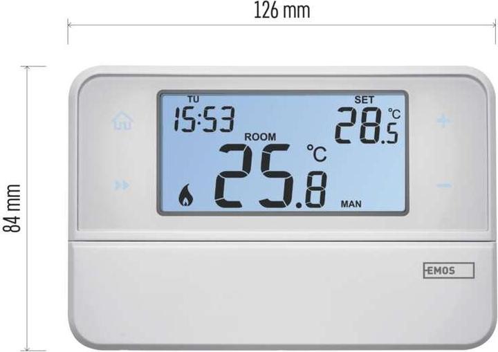 Image du produit Emos Thermostat d'ambiance OpenTherm P5606OT, programmable, câblé