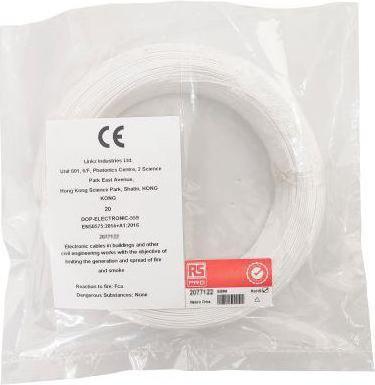 Produktbild Rs Pro Einzeladerleitung 0,05 mm², 30 AWG 100m Wei (100 m)