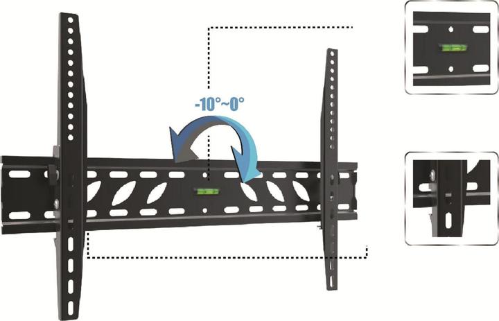 Produktbild Ankaro ANK BASIC - TV Wandhalterung neigbar 30""- 70"" schwarz (Decke, 70")
