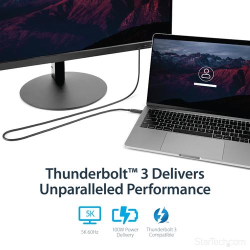 Produktbild StarTech 2M THUNDERBOLT 3 40GBPS CABLE (2 m, USB 3.2)