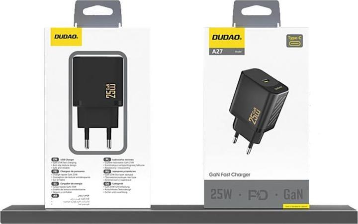 Produktbild Dudao A27EU 25W GaN Charger Black (25 W)