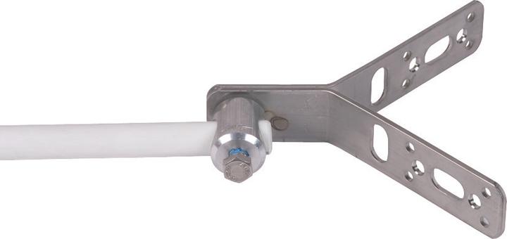 Actual product image Dehn Corner mounting bracket 90 degrees NIRO m. 106316